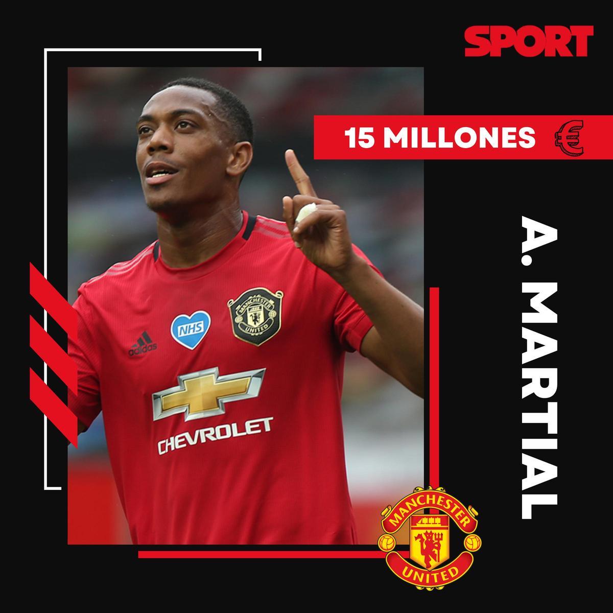 Anthony Martial (27 años) apuntaba a ser el 'nuevo Henry' y se ha quedado en el camino, pero aún tiene tiempo para dar el salto definitivo