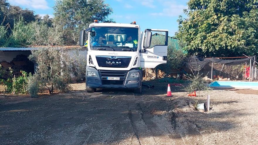 Emacsa inicia la rehabilitación del colector principal de alcantarillado de Alcolea