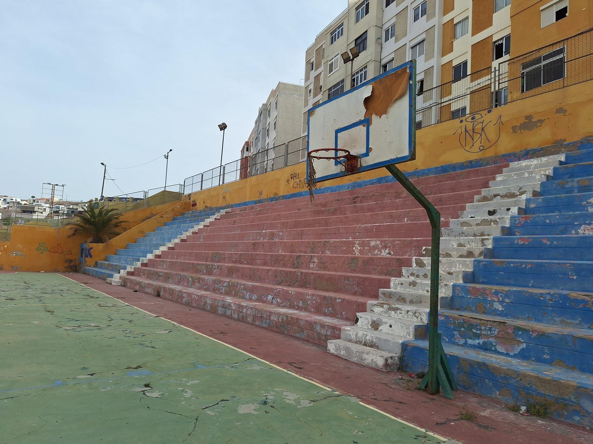Estado actual de la cancha de Melenara y los alrededores