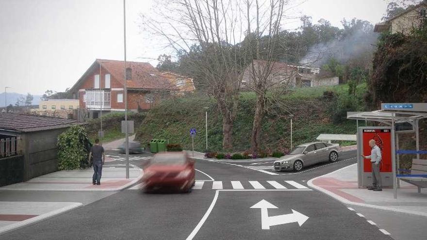 Infografía de la humanización de la Estrada do Porto que se acometerá a lo largo de doce meses. // FdV