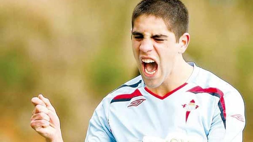 Gabi Misa, del Celta Juvenil de División de Honor.