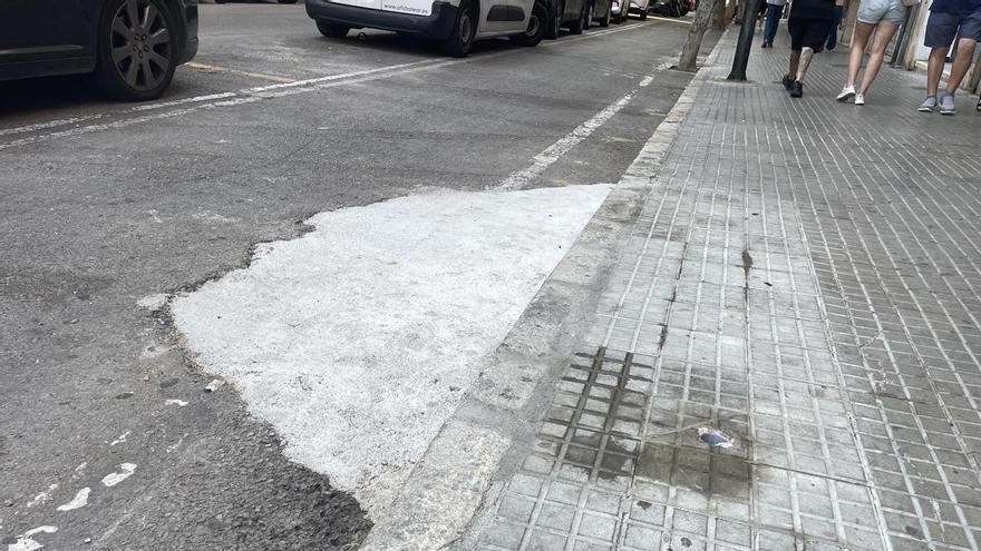 Flipau amb Pere Garau denuncia que Cort sella alcorques de árboles talados sin reponerlos