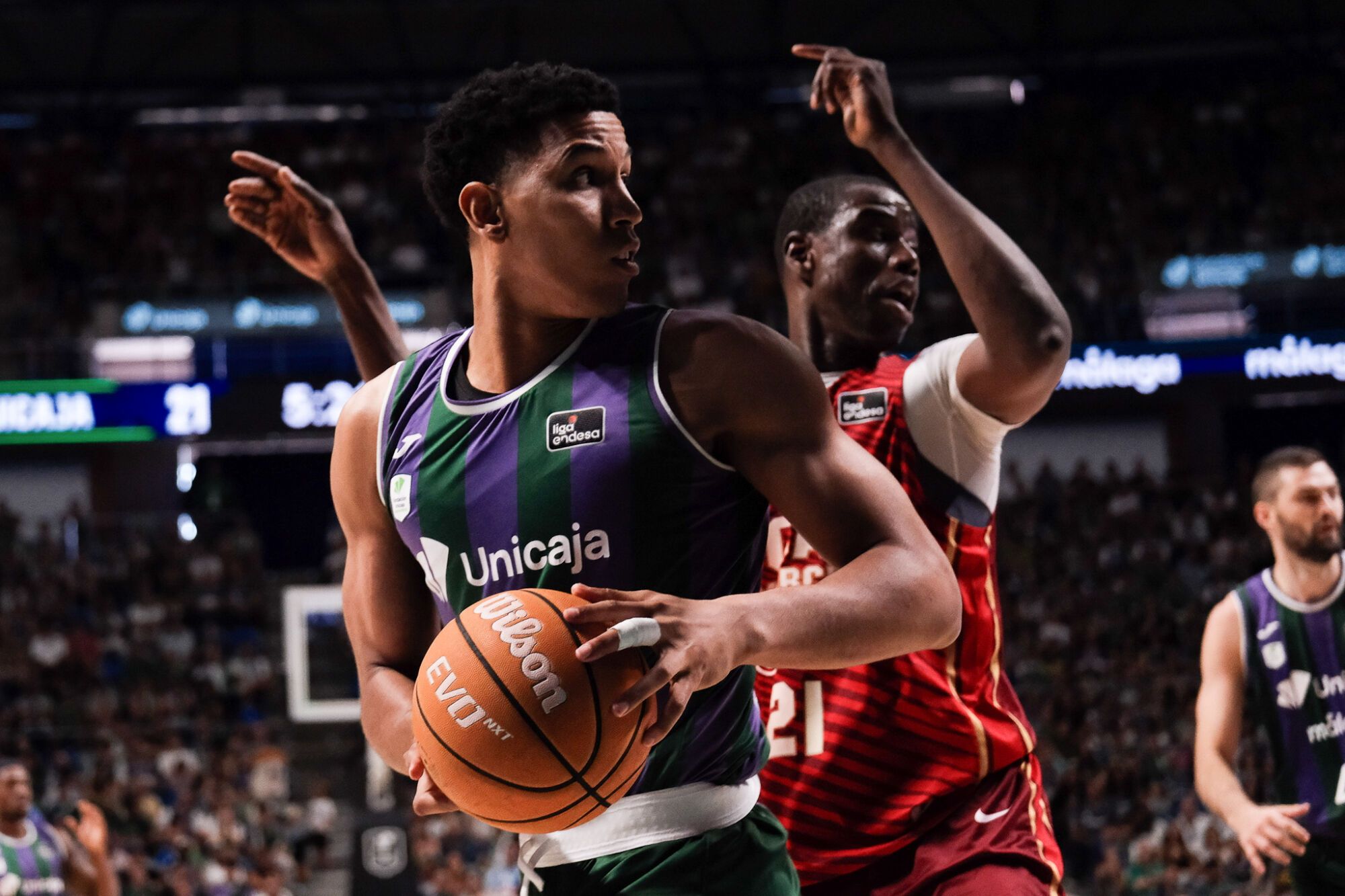 Imágenes del partido del UNICAJA vs UCAM Murcia en el Martín Carpena