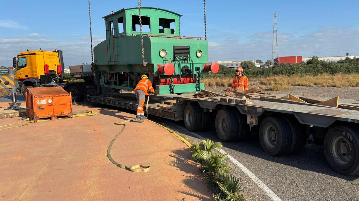 Durante los trabajos de traslado.