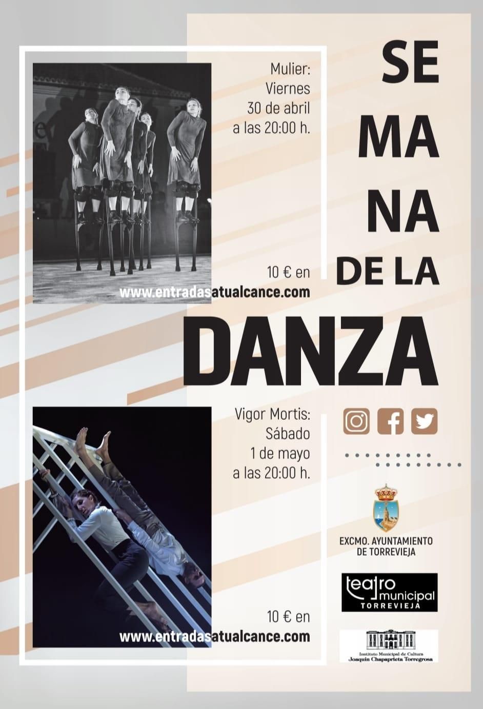 Imagen del cartel anunciador de la semana de la Danza