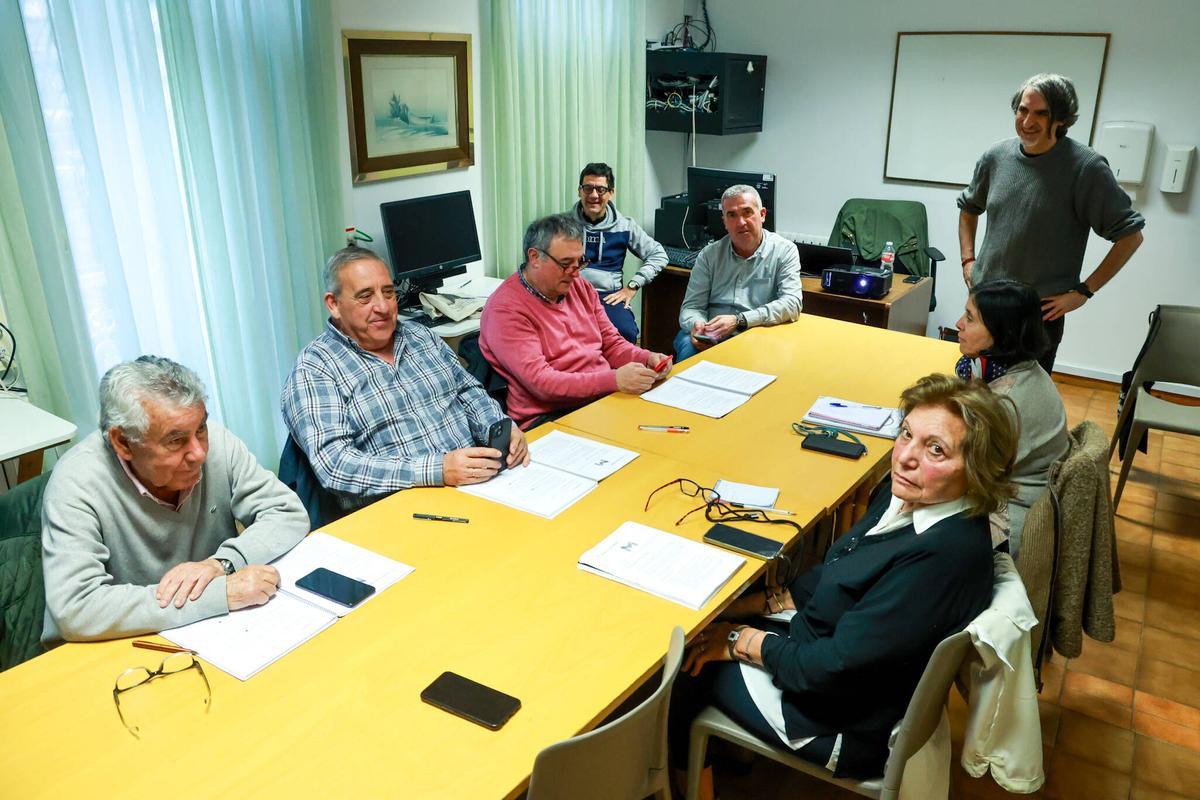 Uno de los grupos de alumnos que acuden semanalmente a O Ramal a recibir la formación.