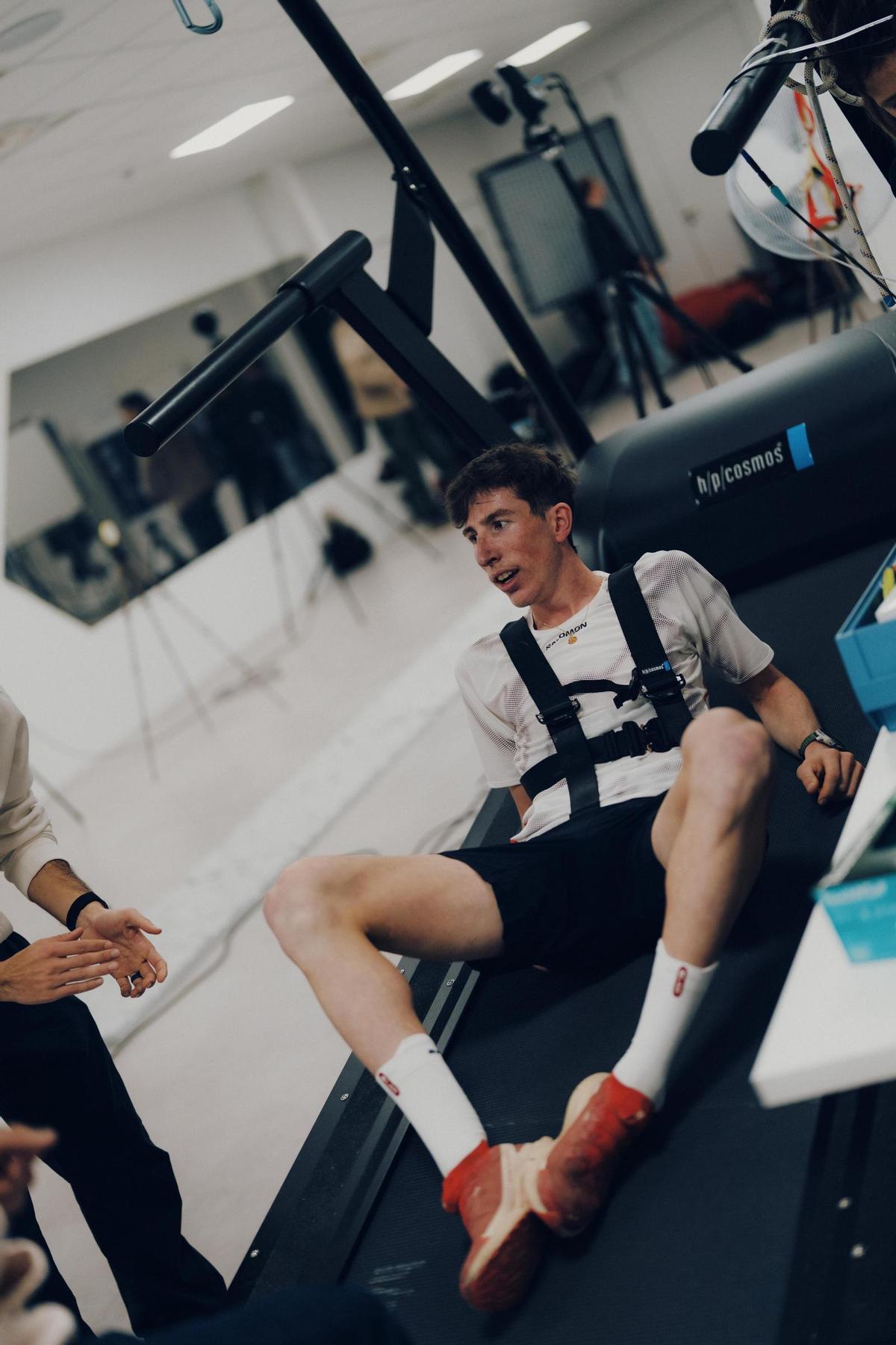 Lluís Puigvert, durante las pruebas