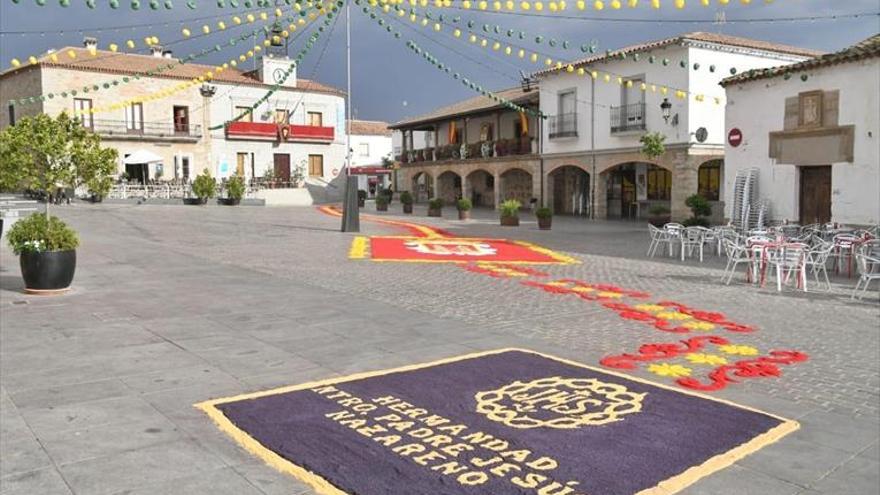 San Roque sobre alfombras