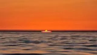 El escurridizo «rayo verde» se deja ver desde la Costa da Vela