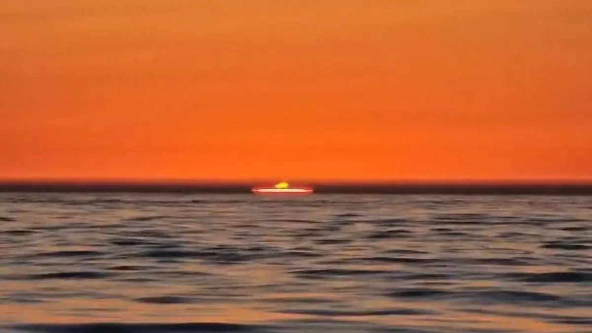 El escurridizo «rayo verde» se deja ver desde la Costa da Vela