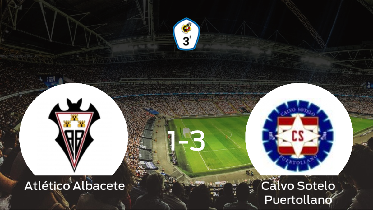El Calvo Sotelo Puertollano se lleva tres puntos tras vencer 1-3 al Atlético Albacete