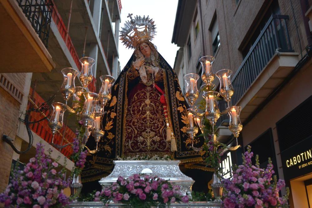 La procesión de la Virgen del Olvido marcha desde San Bartolomé