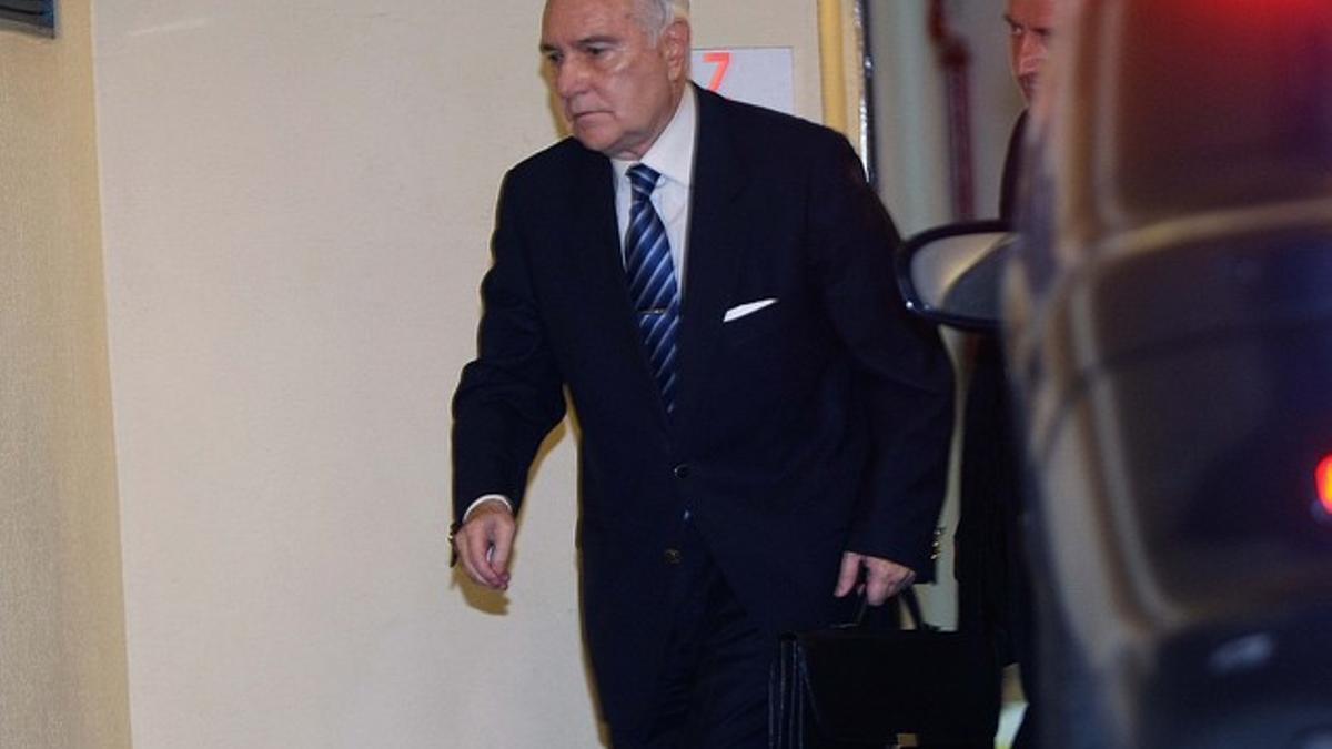 Carlos Dívar llega a la sede del CGPJ, el pasado 16 de junio.
