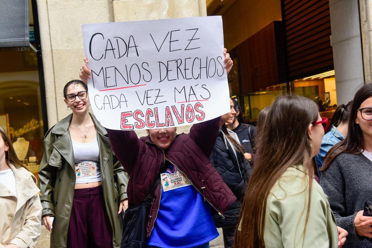 El sector textil de A Coruña se manifiesta