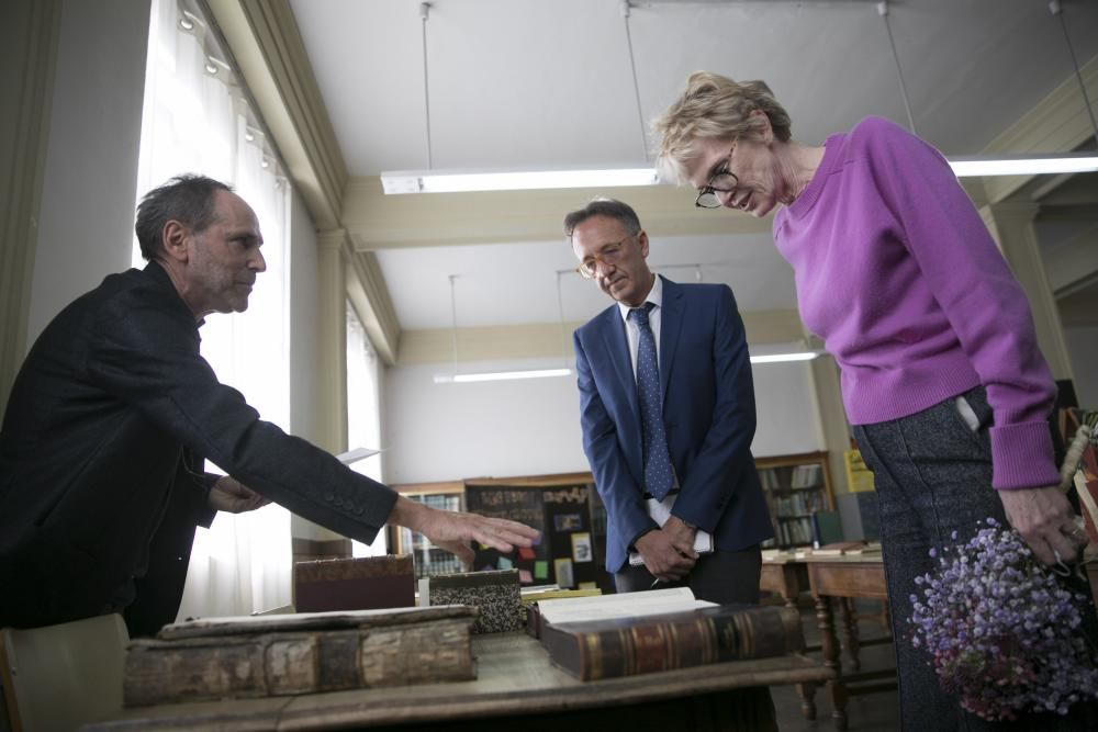 Premios Princesa de Asturias 2019: Siri Hustvedt mantiene un encuentro con estudiantes en Oviedo