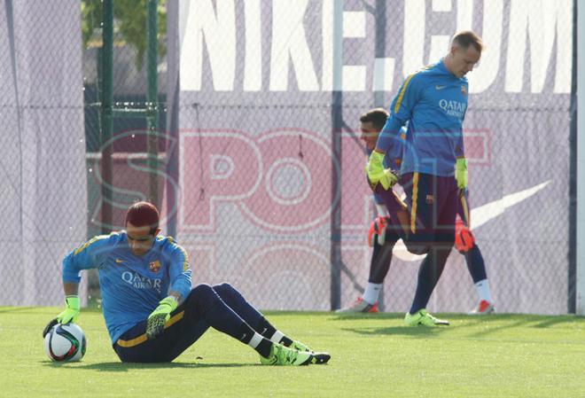 El entrenamiento del Barça, en imágenes