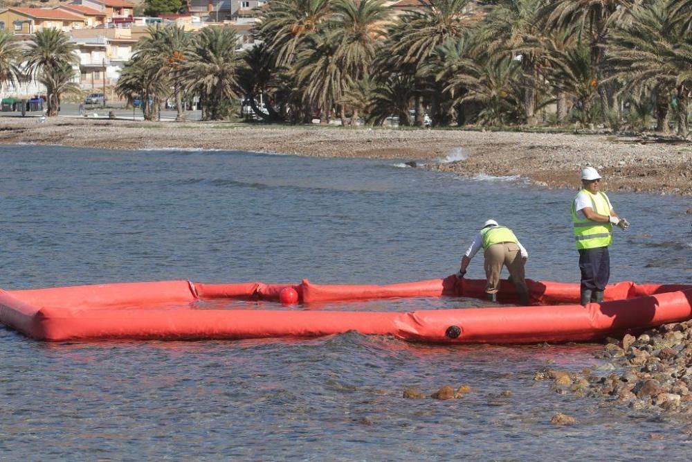 Simulacro de vertido en La Azohía, Cartagena