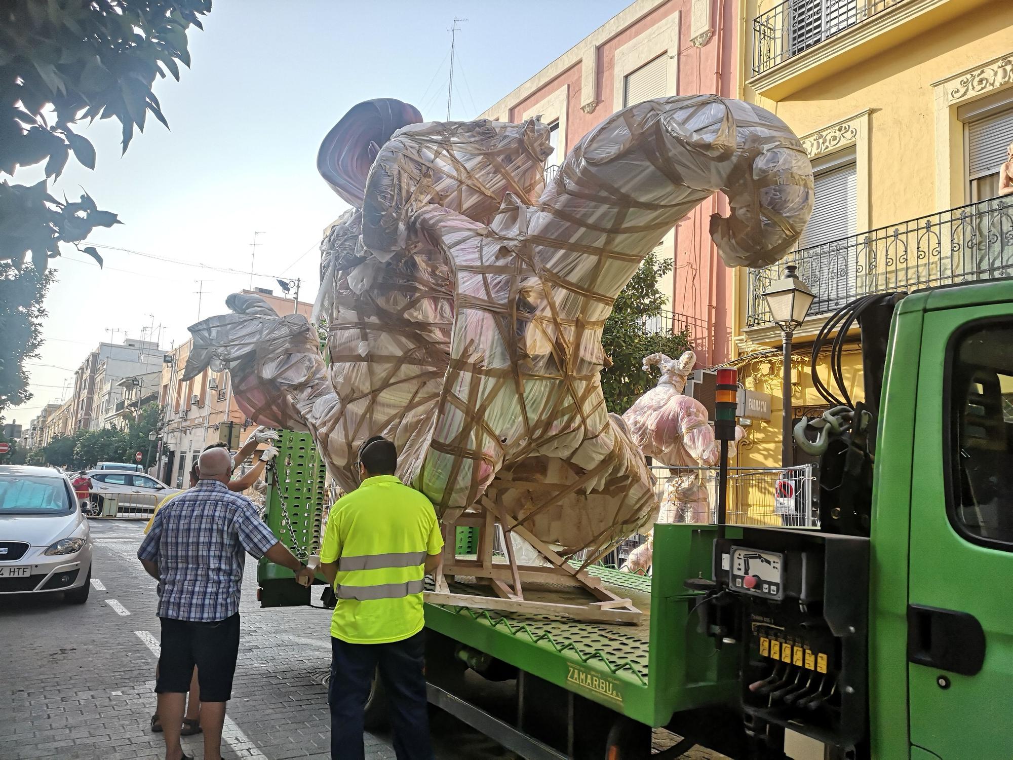 Fallas 2021. Plantà del 20 de agosto