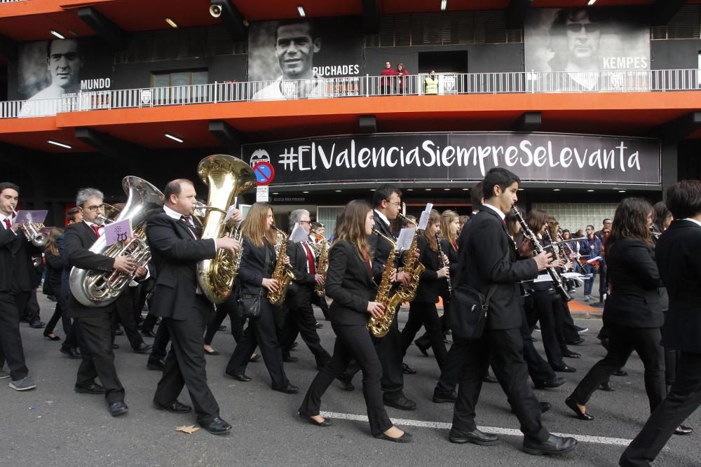 El pasodoble 'Els Poblets' suena en Mestalla