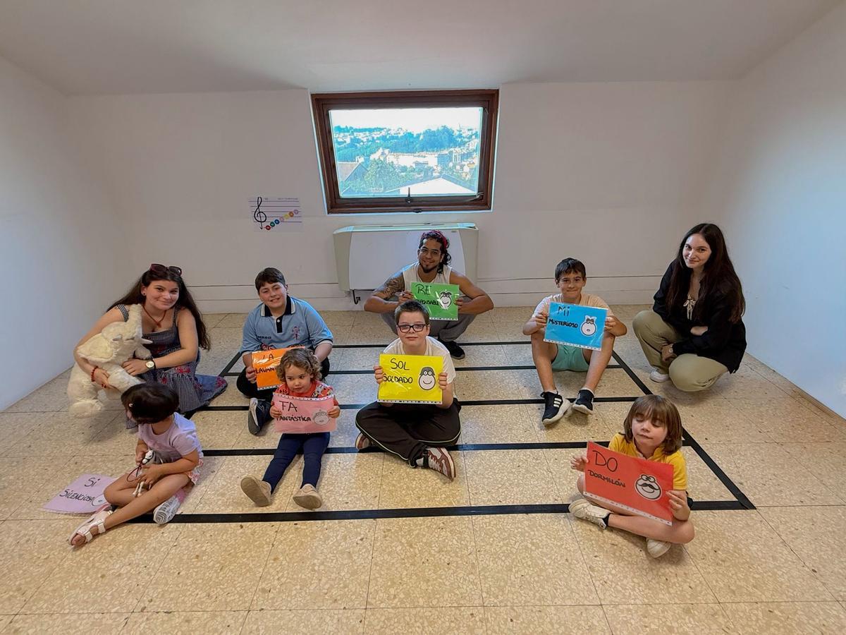 Aula de música  y movimiento  de Matamá.