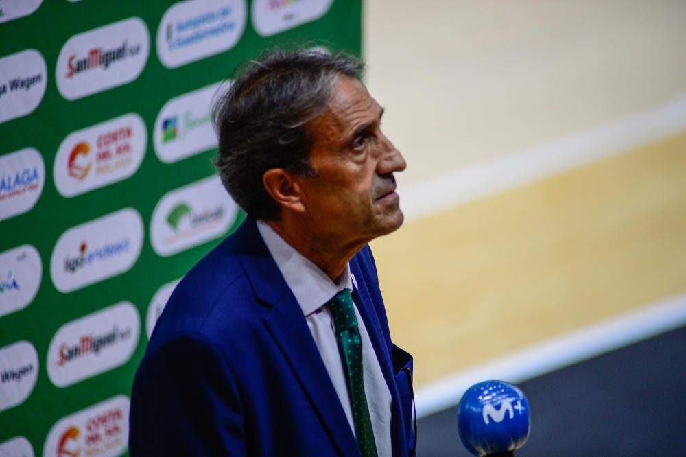 Partido entre el Unicaja y el FC Barcelona en la fase final de la Liga ACB.