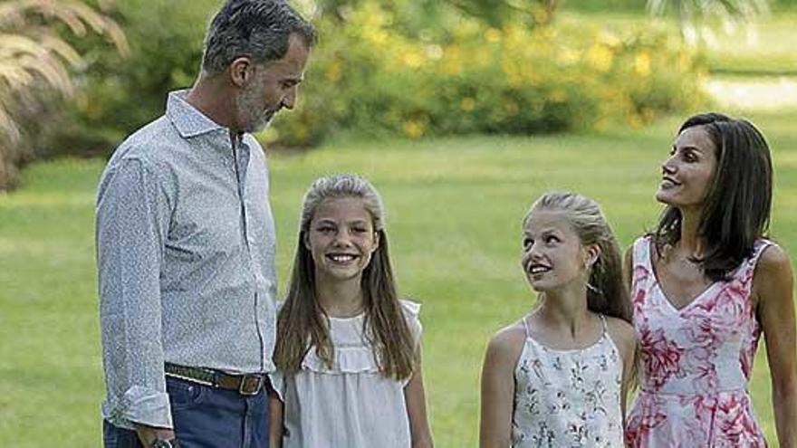 La Familia Real, en el posado del verano pasado