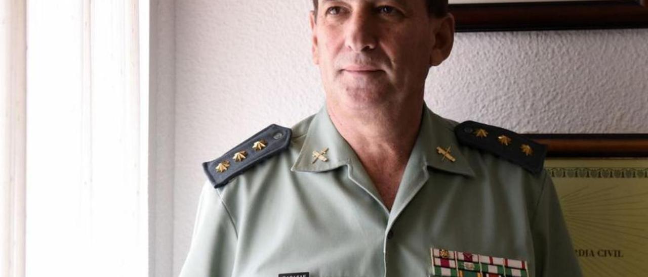 El coronel jefe de la Comandancia de la Guardia Civil de Santa Cruz de Tenerife, José María Tienda Serrano.