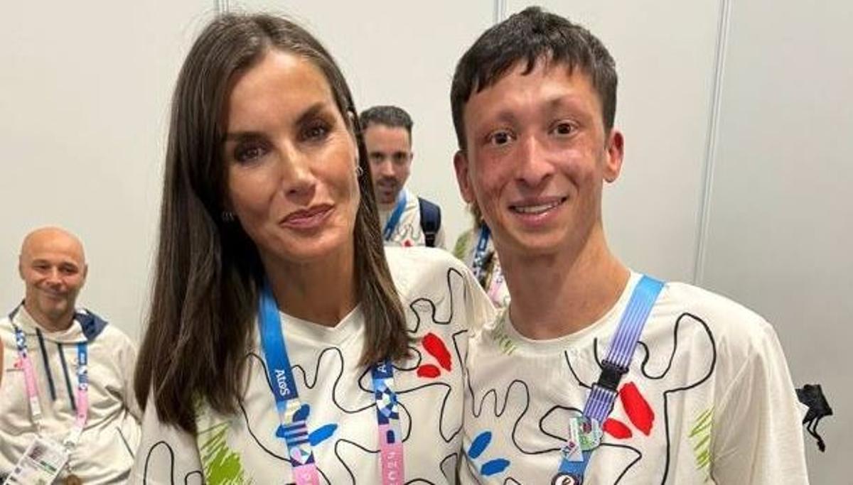 La reina Letizia con Ález Díaz.