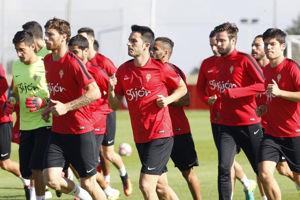 Entrenamiento del Sporting de Gijón