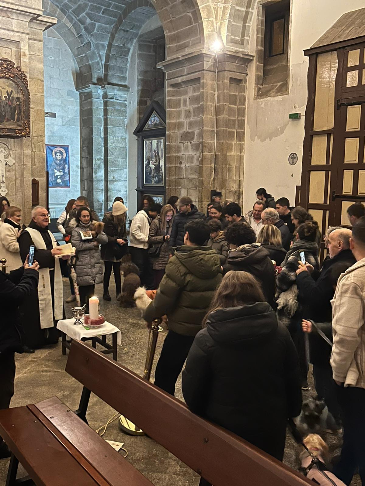 Bendición de animales por San Antón en Santiago