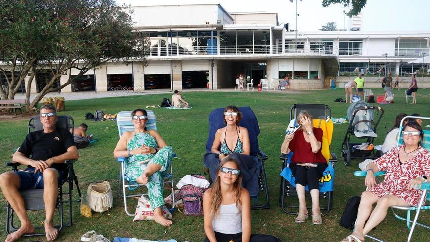 Les imatges de l'eclipsi a Banyoles