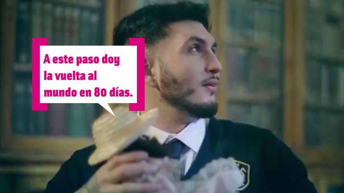 Omar Montes en el vídeo promocional de 'El Internado: Las Cumbres'