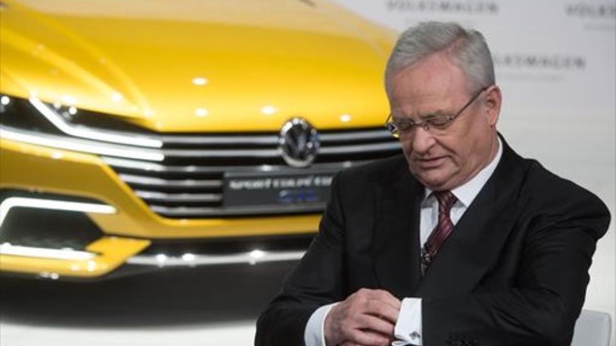 Winterkorn, en la rueda de prensa anual de VW en Berlín, en marzo.