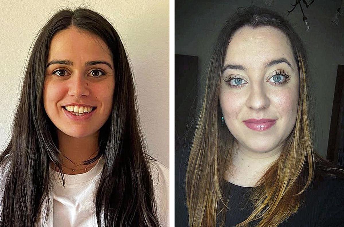 Laura Bras (izda.) y Aitana García.