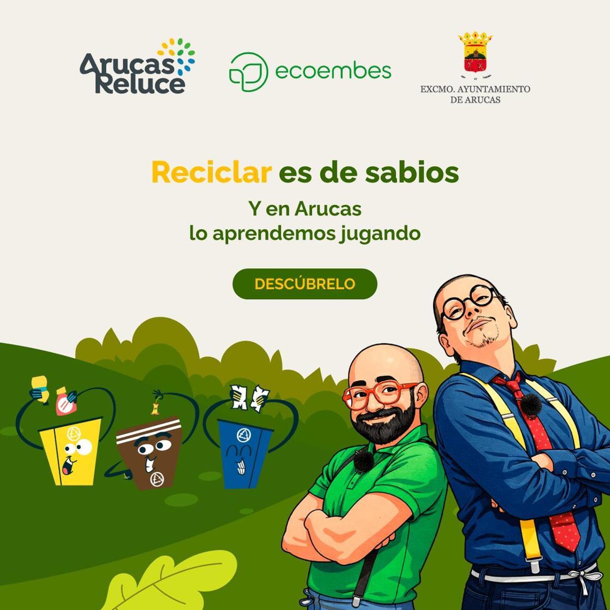 Cartel de la campaña de concienciación ambiental de Arucas.