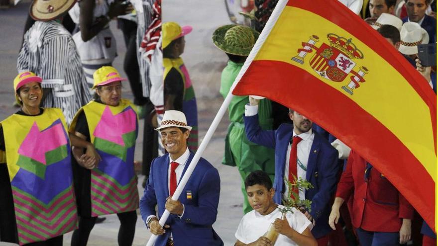 El desfile del equipo español en los Juegos de Río