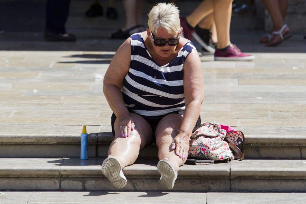 Finde de fuerte calor en Valencia