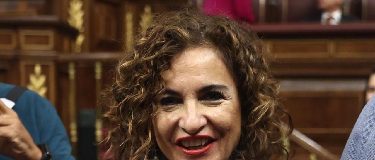 María Jesús Montero llega al Congreso, ayer. | | EDUARDO PARRA / EUROPA PRESS