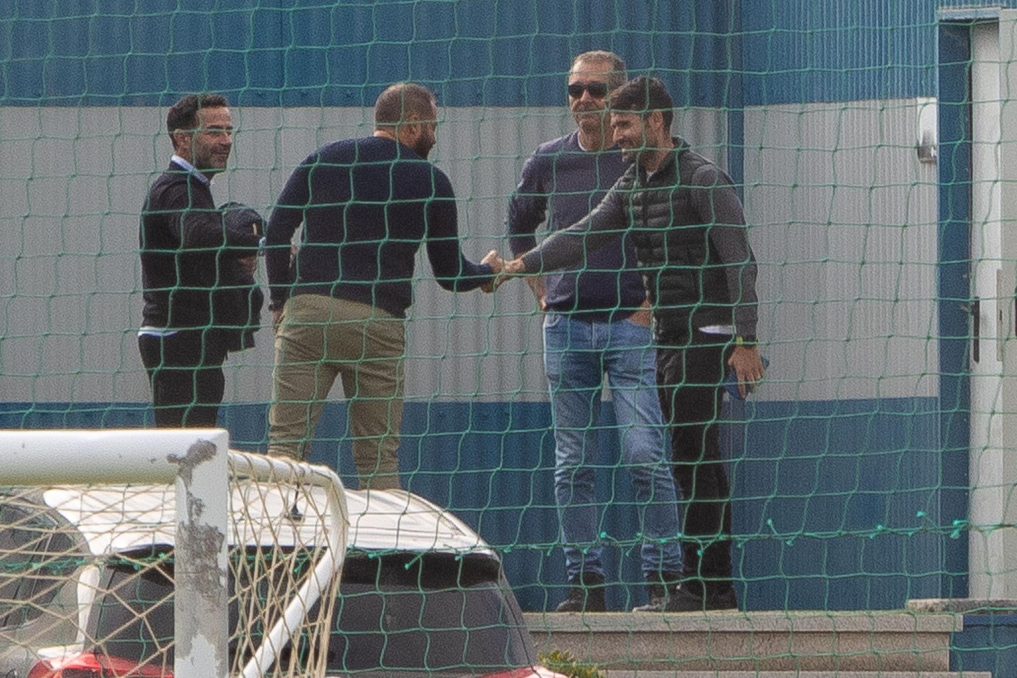 Primer entrenamiento de Lolo Escobar, nuevo entrenador del Hércules