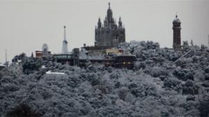 El Tibidabo, aquest matí.