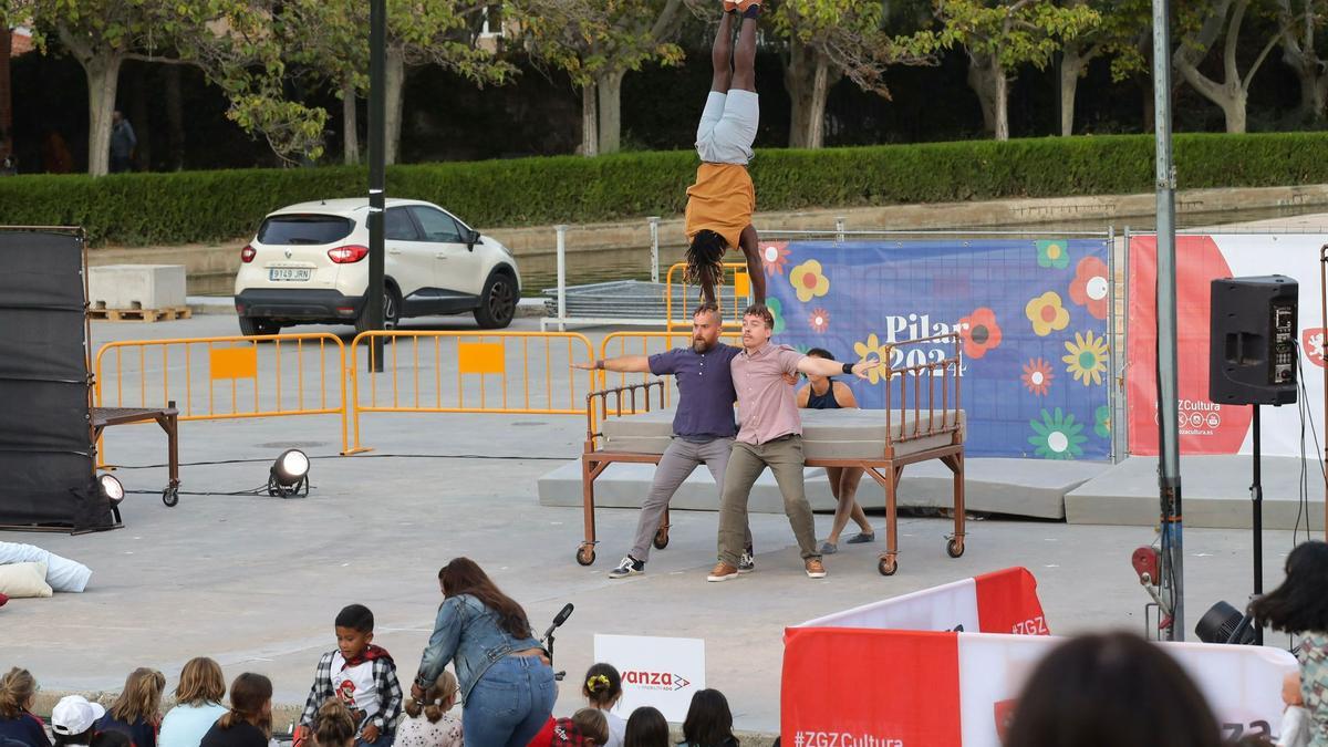 En imágenes | Actuación de 'La Trócola Circ' en el Parque Delicias