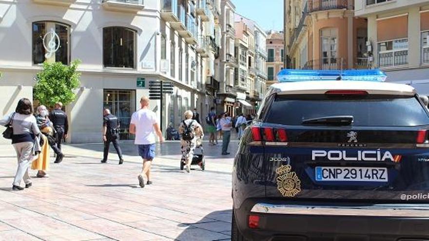 Radiopatrulla de la Policía Nacional en el Centro.