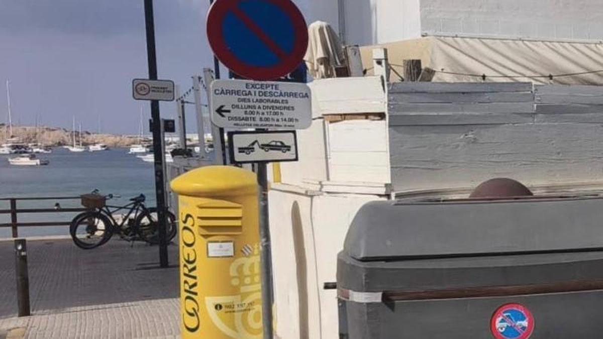 Una esquina de la calle de ses Figueres.