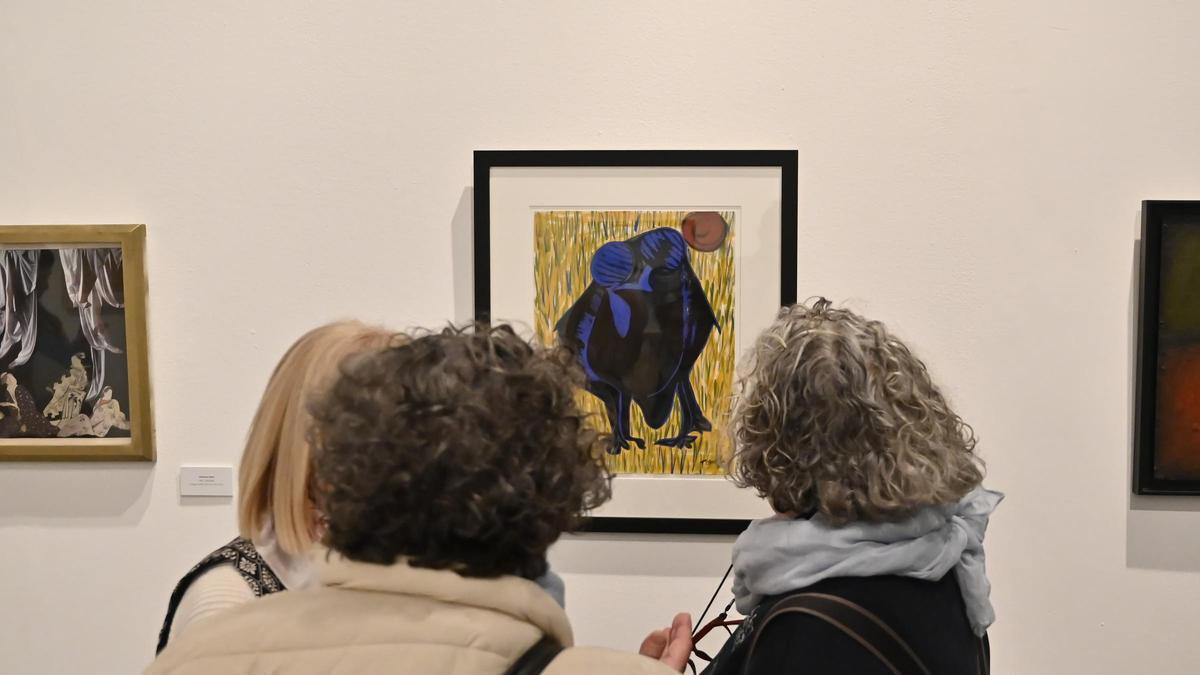 Este cuadro de Teresa Ramón es el segundo más caro de la exposición de Aspanoa.