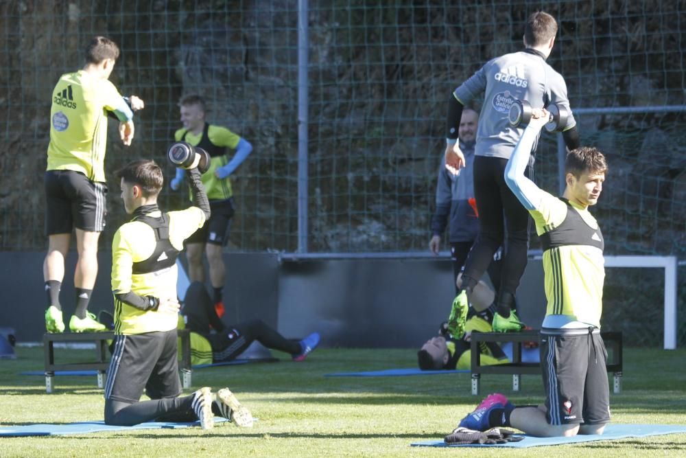 El Celta ultima el partido ante el Shakhtar