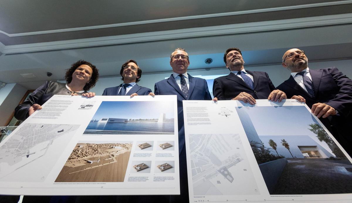 Un instante de la resolución del concurso, este lunes en el Palacio de la Diputación de Alicante