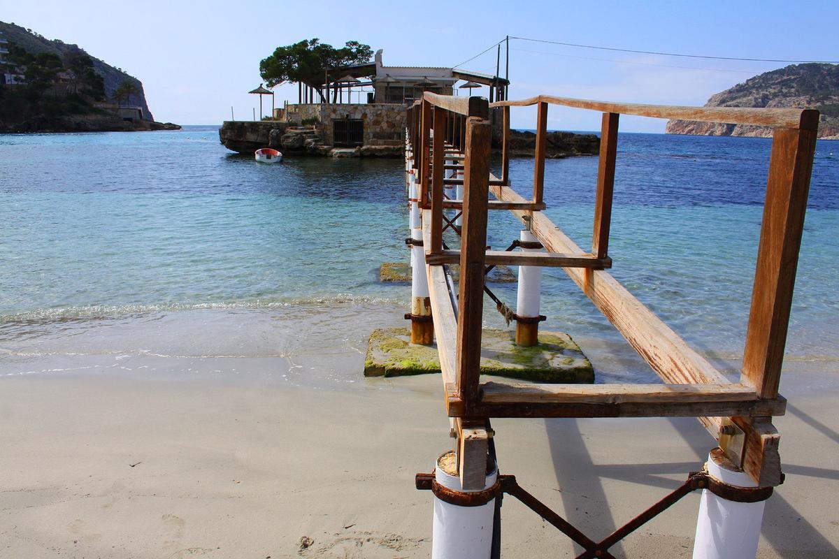 Una imagen de la playa de Camp de Mar, en el municipio de Andratx.
