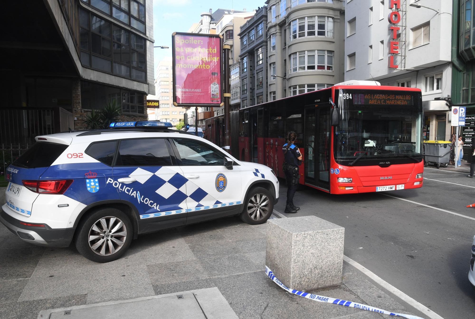 Atropello mortal en la plaza de Pontevedra