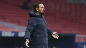 José Bordalás durante el encuentro ante el Rayo Vallecano