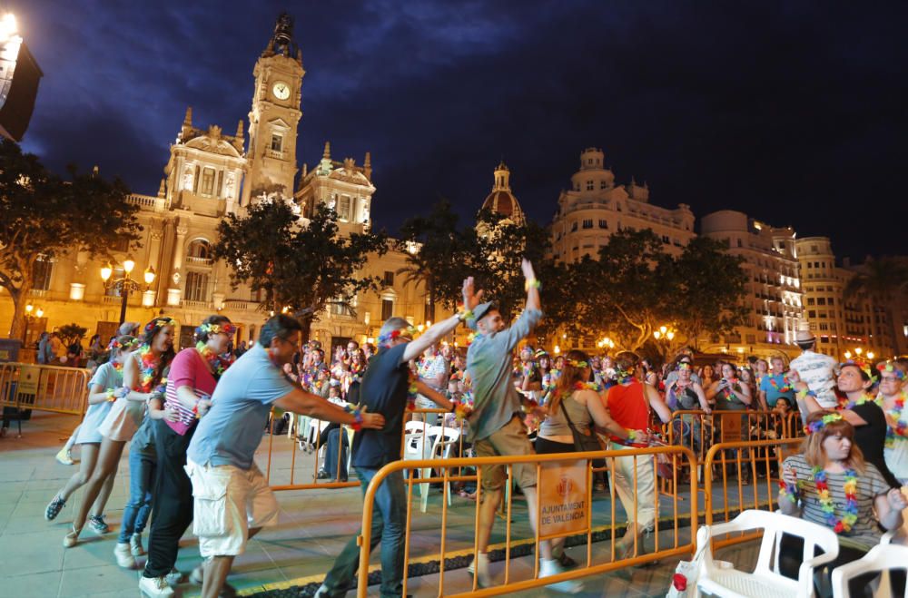 Cine Karaoke en la plaza del Ayuntamiento